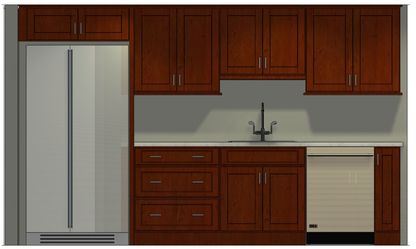 Complete matching kitchen cabinets