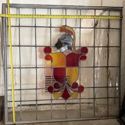 Stained Glass Window From Tudor Style House 