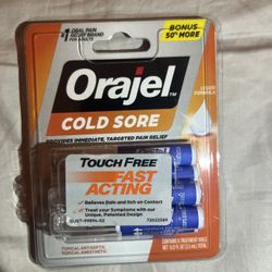 Orajel Cold Sore 6 count  Treatment Vials 