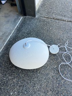 Modern White Textured Pendant Light | Minimalist Ceiling Light
