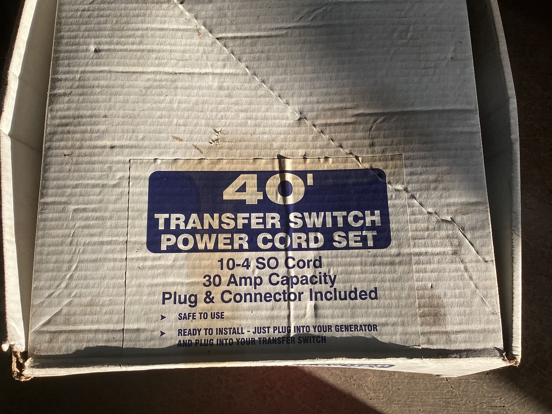 40’ Transfer Switch Power Cord Set