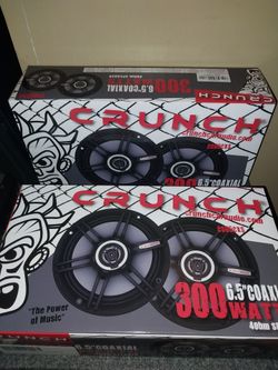 Brand new Crunch audio 6.5 speakers