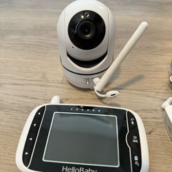 HelloBaby Baby Monitor with Remote Pan-Tilt-Zoom Camera 
