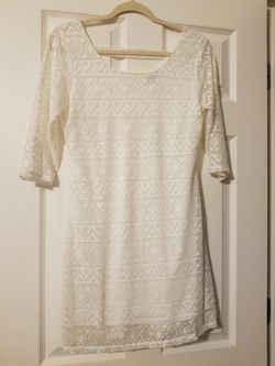 White lace dress
