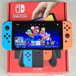 NINTENDO SWITCH OLED (MODDED) WITH 1TB LARGE MEMORY CARD 100+10000 GAMES 