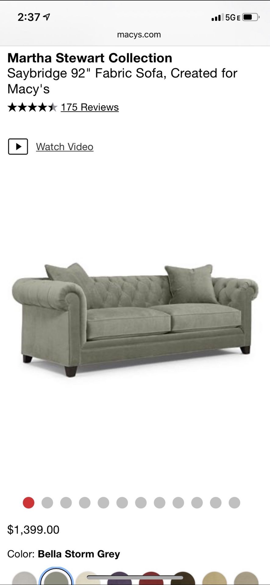 92” Couch
