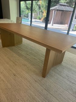 Natural Light Oak Dining Table