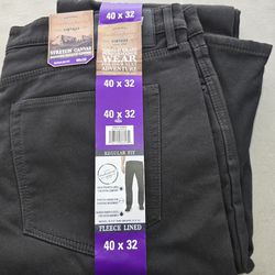 Weatherproof Stretch Fleece Lined Pants 40x32  Black