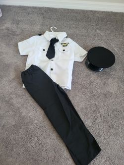 Halloween Costume Dress Up America Pilot Captain Uniform