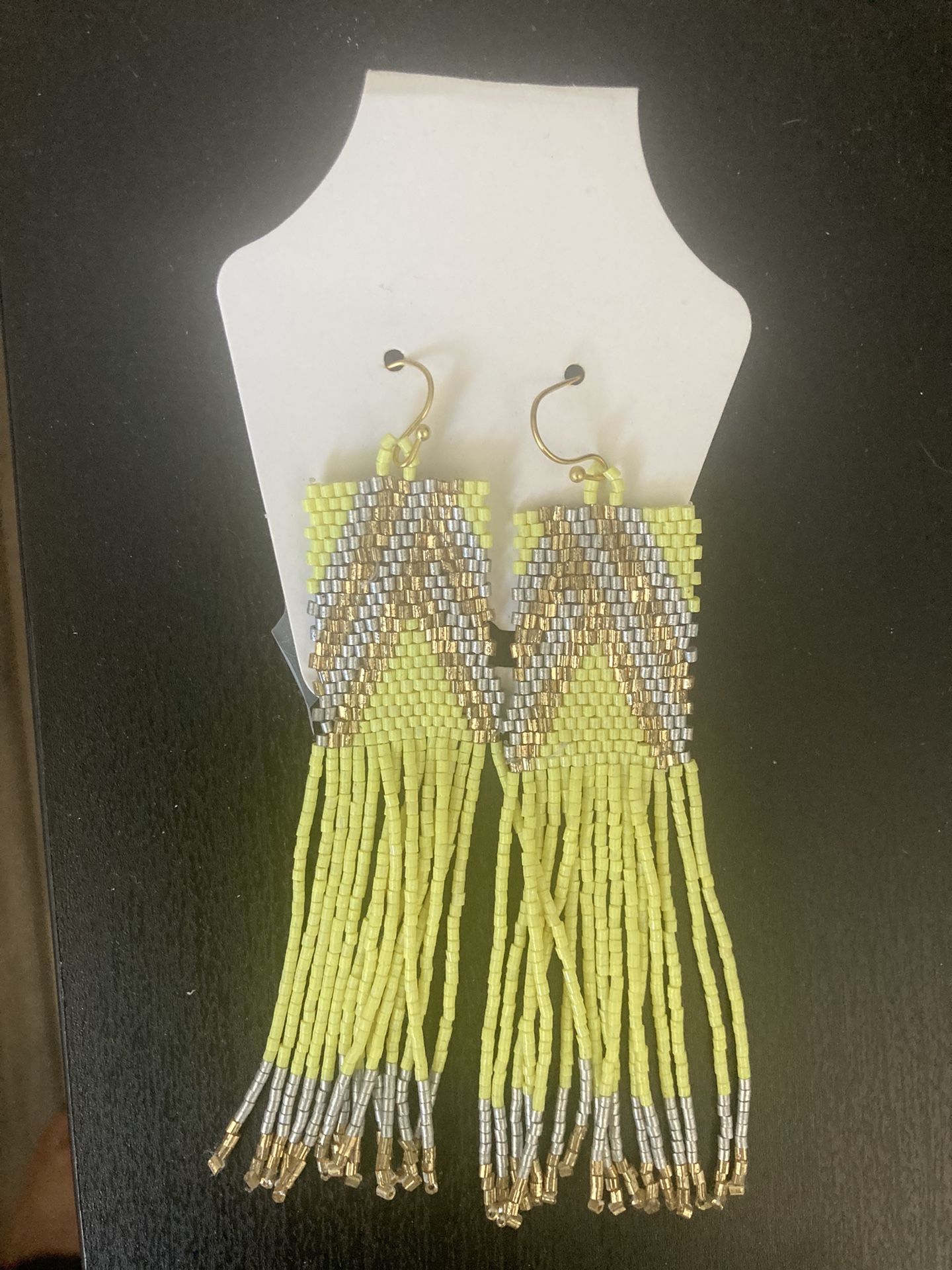 New Fringe Earrings Yellow