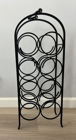 Metal Wine Rack - Holds 8 Bottles
