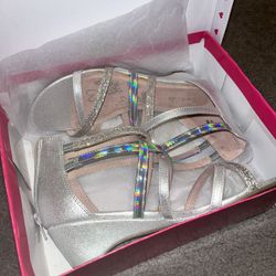 Silver Teen Girls Heels