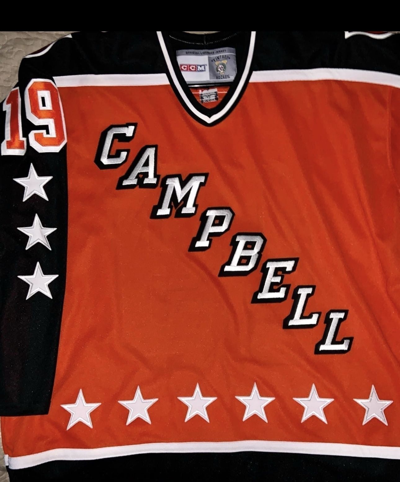 Steve Yzerman CCM Vintage 1984 NHL All Star Jersey autographed by Yzerman