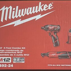 MILWAUKEE 4 TOOL COMBO KIT