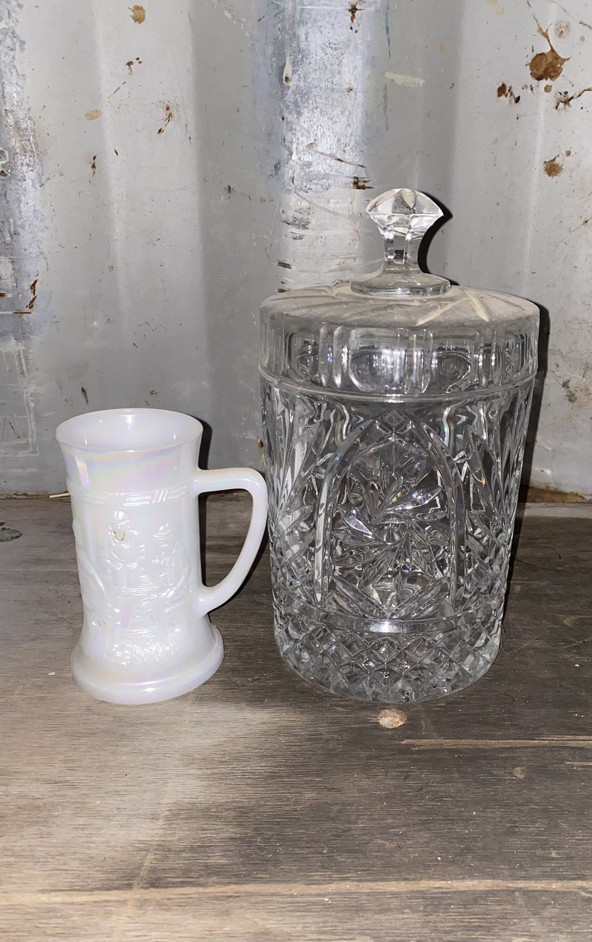 Crystal Jar With Lid. 