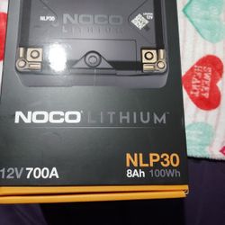 Noco.12 Volt Lithium Battery  For Motorcycle, Quad  Car Stereo Ect......