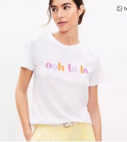 Loft “Ooh La La” Tee XS New