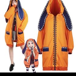 Bunnies Kigurumi for Runa Yomozuki Cosplay Costume Bunny Ears Hoodie, Large *NEW