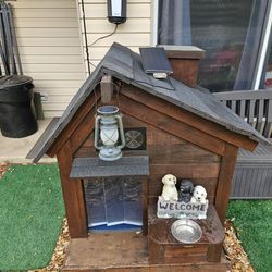 Wooden Dog House 