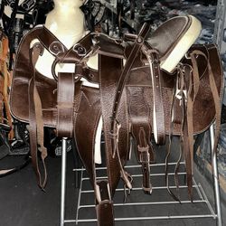 Monturas Charras Para Caballos 100% Piel 