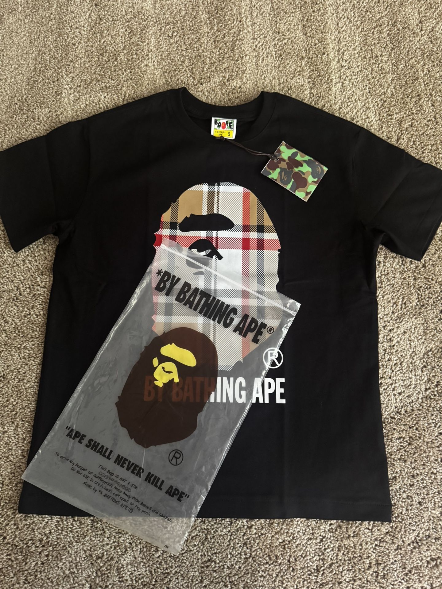 Burberry Bape Tshirt size S