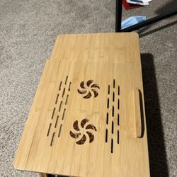 Laptop Desk Adjustable Bamboo Laptop Table