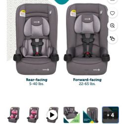 Safety 1st Jive 2-in-1 Convertible Carseat  .works Both Forward &reverse Facing..suitable For Babies Weighing Between 5-65 Lbs 