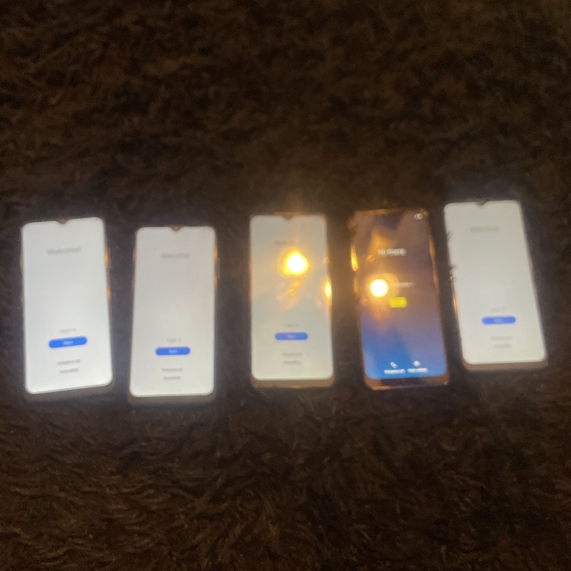 I Have Five Androids Unlocked Phones For four of them and Samsung one is Motorola