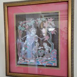 Framed Silk Print