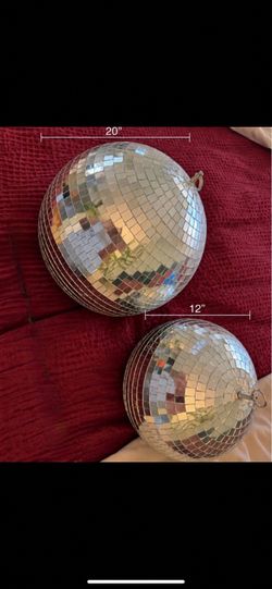 16” & 12” Mirrored Disco Balls