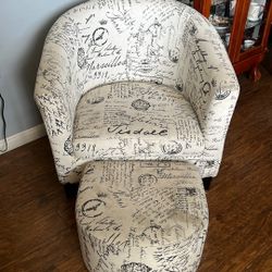 Small Chair & Ottoman