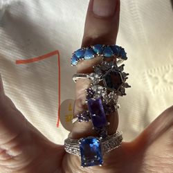 Lot Of Bomb Party Rings 