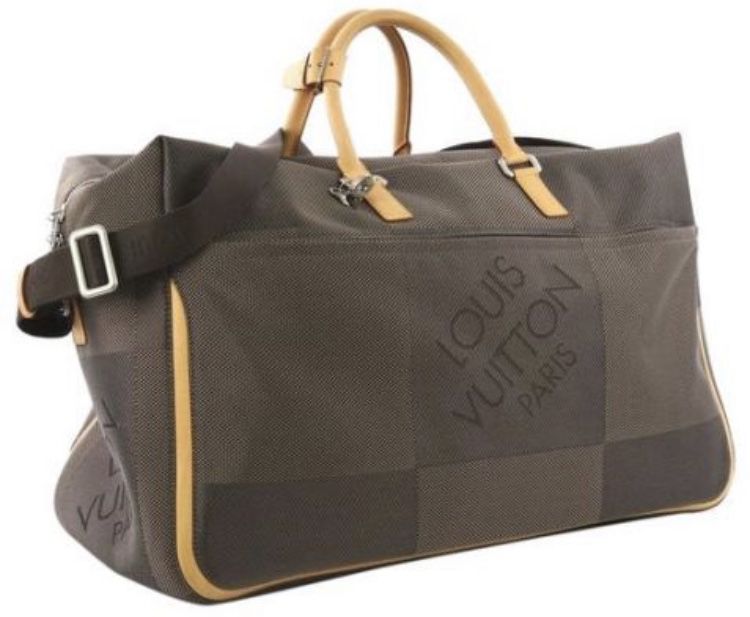 Louis Vuitton Souverain Keepall Albatros Duffle Bandouliere Canvas Geant Damier Weekend/Travel Bag 21.5"L x 11"W x 13"H