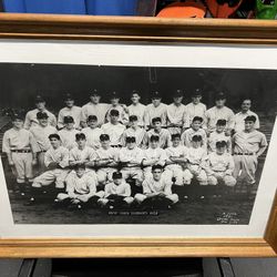 1931 New York Yankees Large Framed Team Photo Lou Gehrig Babe Ruth Baseball Wall Art