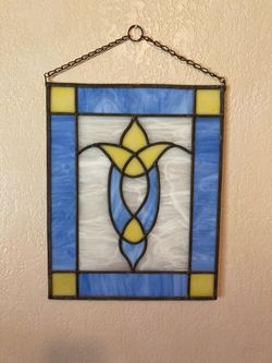 Stained Glass Panel Wall Hanging