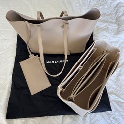 YSL Shopping Leather Tote