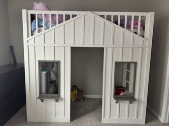 GENTLY USED (BED FRAME ONLY )Abigail House Loft Bed - Twin