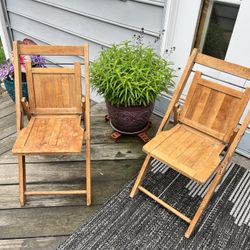 Folding wood Child Chairs