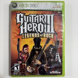 Guitar Hero III Legends of Rock Xbox 360, CIB