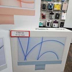 Apple iMac 24 Inch M1 2021 Desktop 512 GB 8 CPU / 8GPU / 8GB RAM / - PAYMENTS AVAILABLE With $1 DOWN - NO CREDIT NEEDED