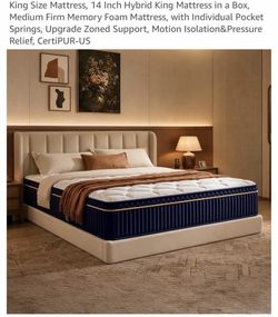 King Bed-frame and Mattress