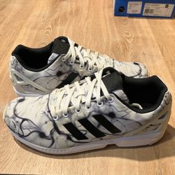Adidas Marble ZX Flux Torsion Marble Black White CLEAN OG B24392 Mens Size 10