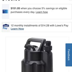 Exelente bomba sumergible utility tech  de 1/3  de HP   $60