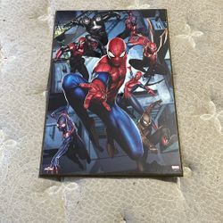 Spider Man Wood Picture