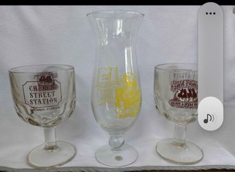 Vintage Church Street Drinkware Glass & Goblets *10.00 Firm for all* Rosie O'Grady's Cheyenne Saloon