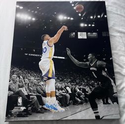 8x10: Steph Curry Canvas Print / Framed NBA Wall Art (Golden State Warriors)