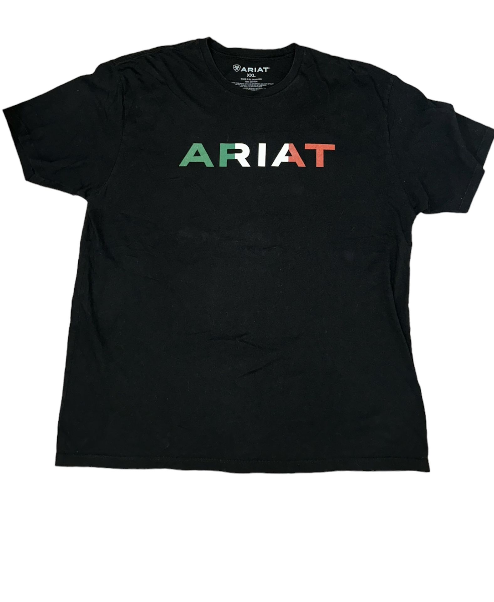 Ariat Boots Black Viva Mexico Graphic Spellout T-shirt Size Men’s Xlarge Used 