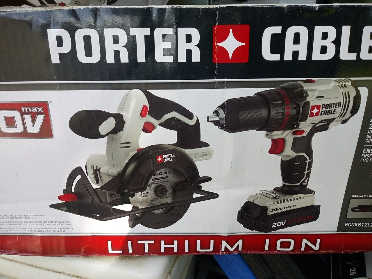 Porter Cable 20V Lithium Drill and Skill Saw