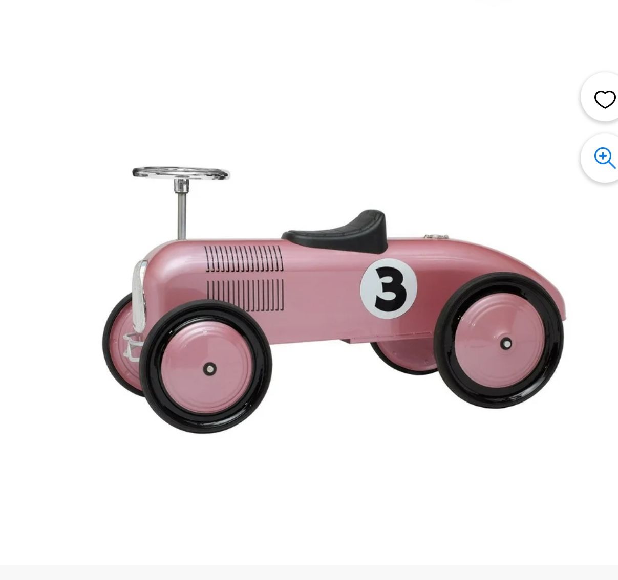 Morgan Cycle Rose Metallic Racer Riding Push Toy