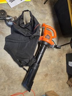 Black+Decker Electric Leaf mulcher Vacuum with Bag